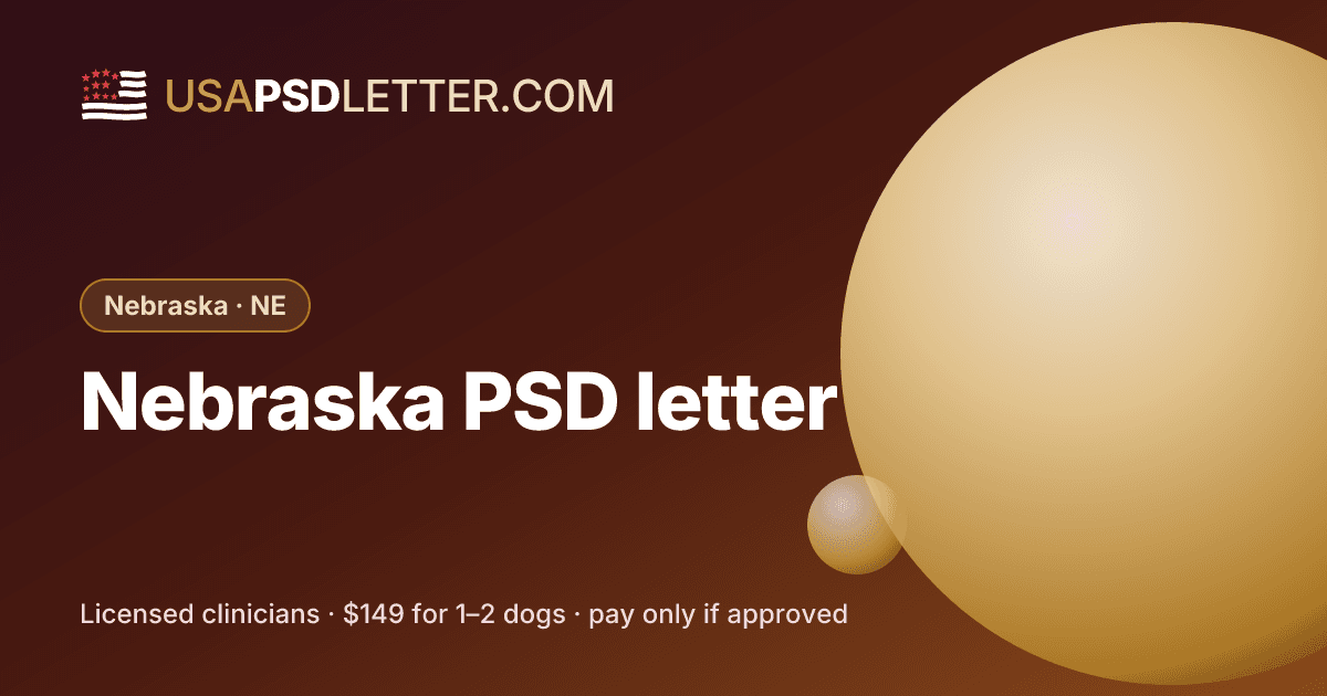 Nebraska PSD letter, usaPsdletter.com Nebraska · NE