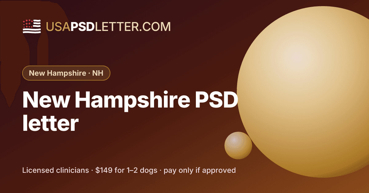 New Hampshire PSD letter, usaPsdletter.com New Hampshire · NH