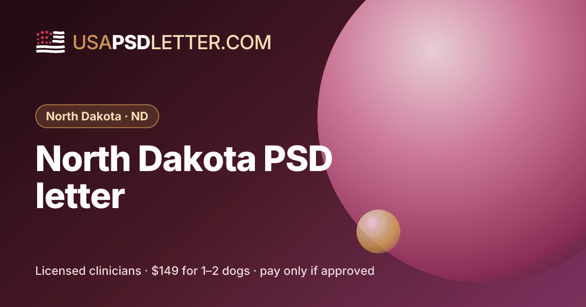 North Dakota PSD letter, usaPsdletter.com North Dakota · ND