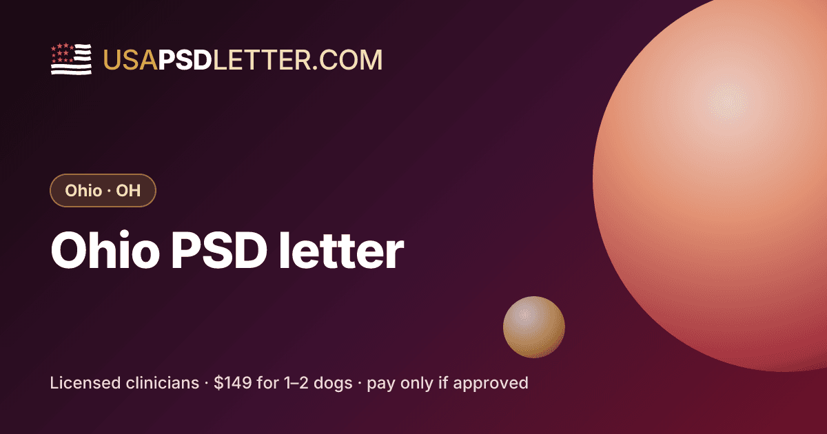 Ohio PSD letter, usaPsdletter.com Ohio · OH