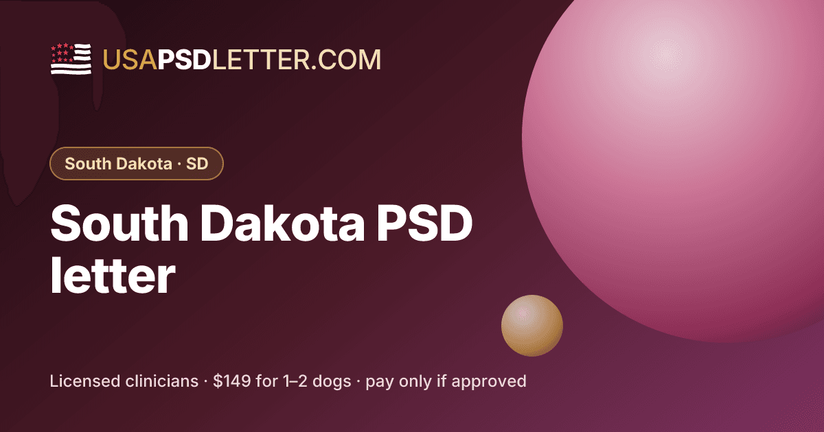 South Dakota PSD letter, usaPsdletter.com South Dakota · SD