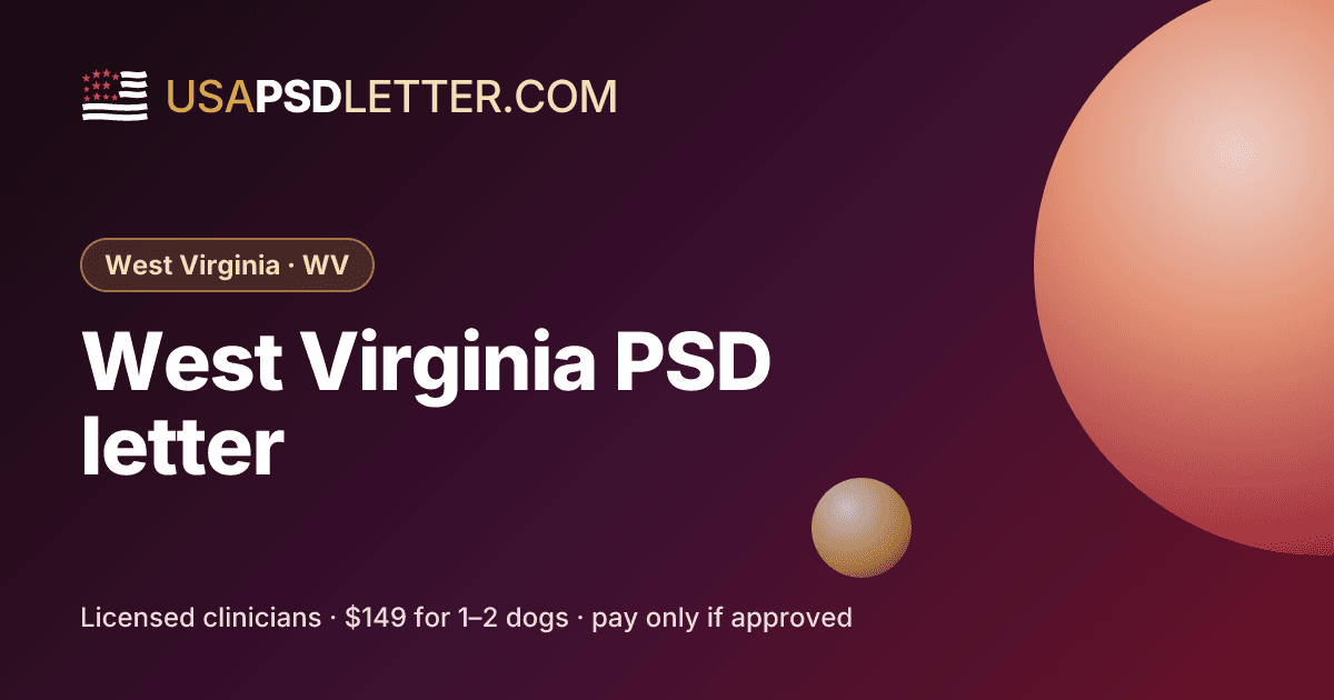 West Virginia PSD letter, usaPsdletter.com West Virginia · WV