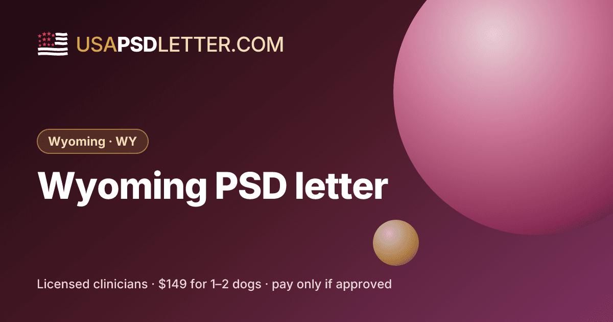 Wyoming PSD letter, usaPsdletter.com Wyoming · WY