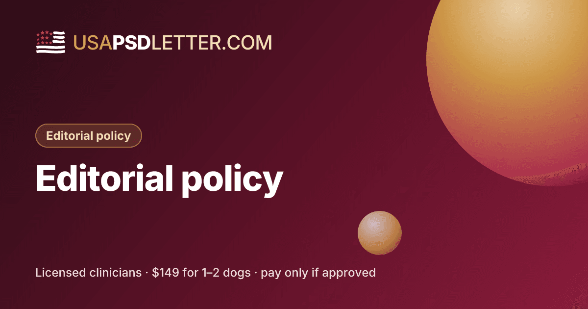 Editorial policy, usaPsdletter.com Editorial policy