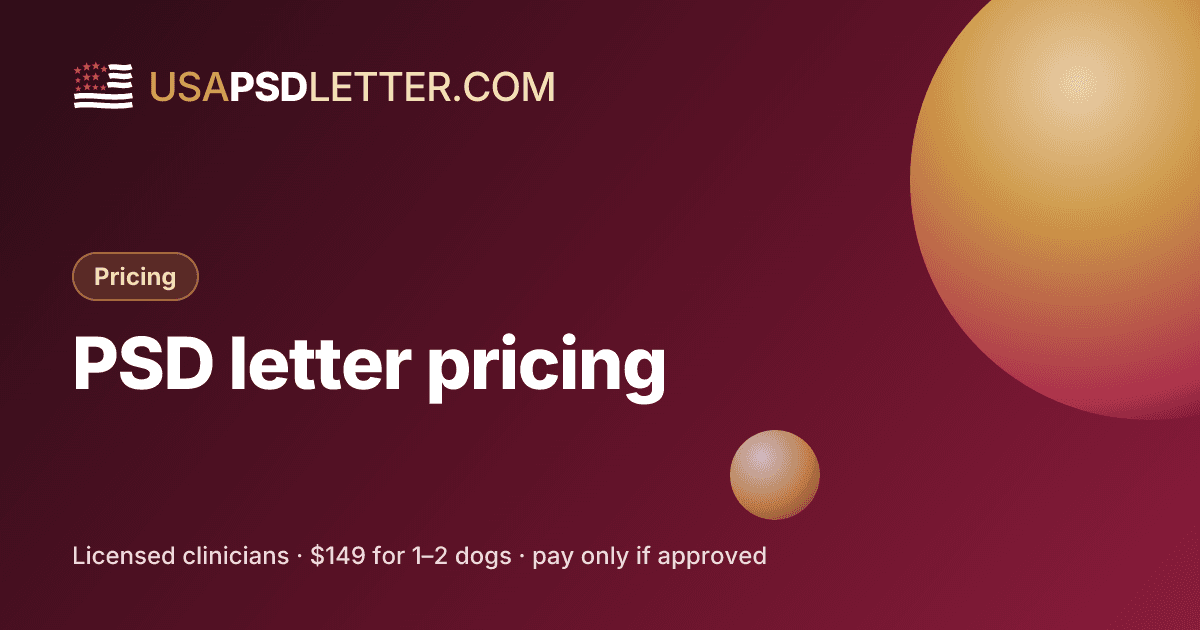 PSD letter pricing, usaPsdletter.com Pricing