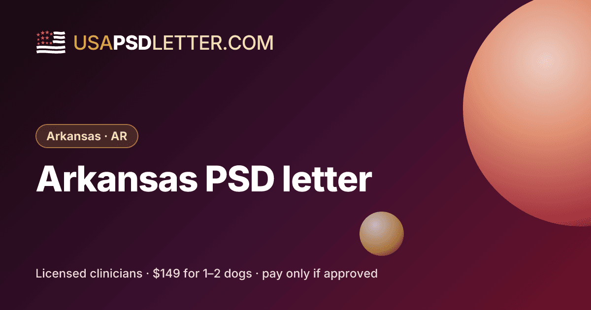 Arkansas PSD letter, usaPsdletter.com Arkansas · AR