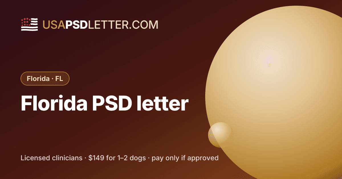 Florida PSD letter, usaPsdletter.com Florida · FL