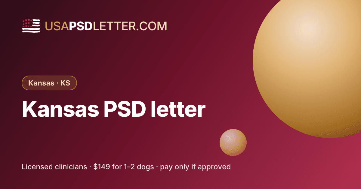 Kansas PSD letter, usaPsdletter.com Kansas · KS
