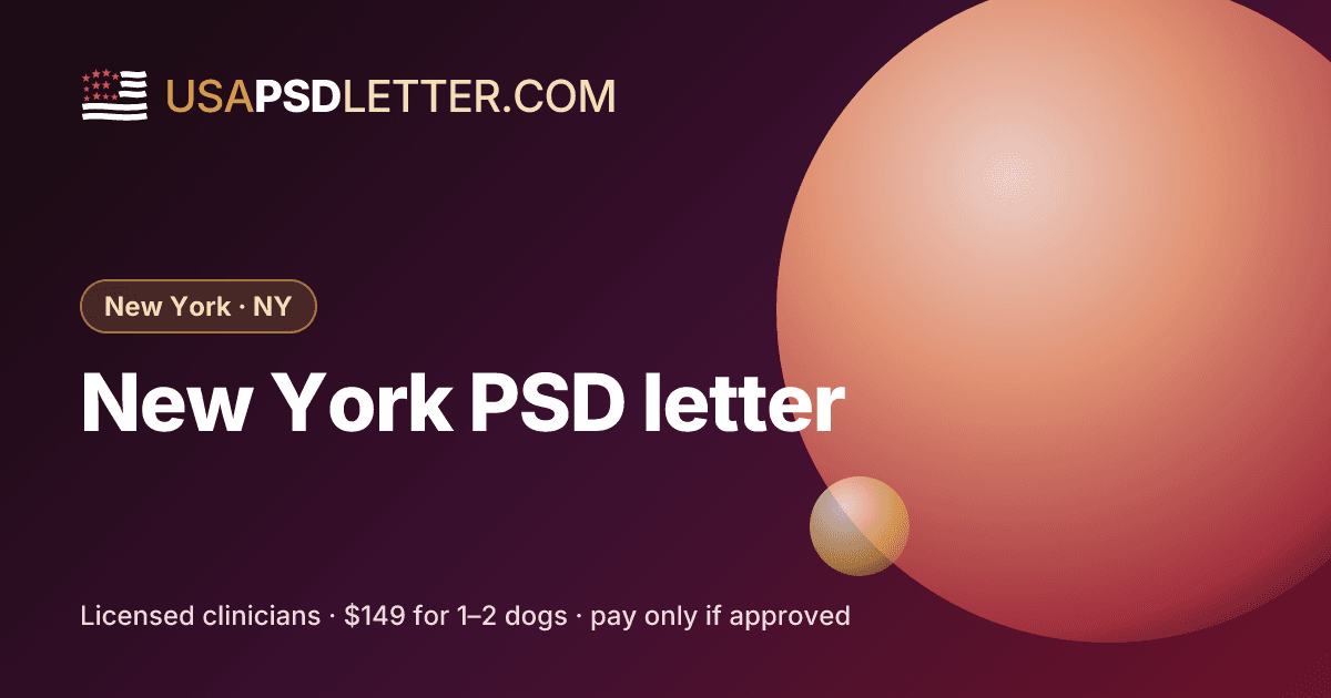 New York PSD letter, usaPsdletter.com New York · NY