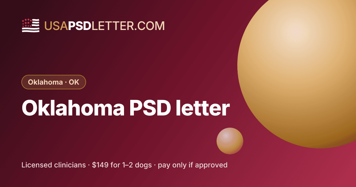 Oklahoma PSD letter, usaPsdletter.com Oklahoma · OK
