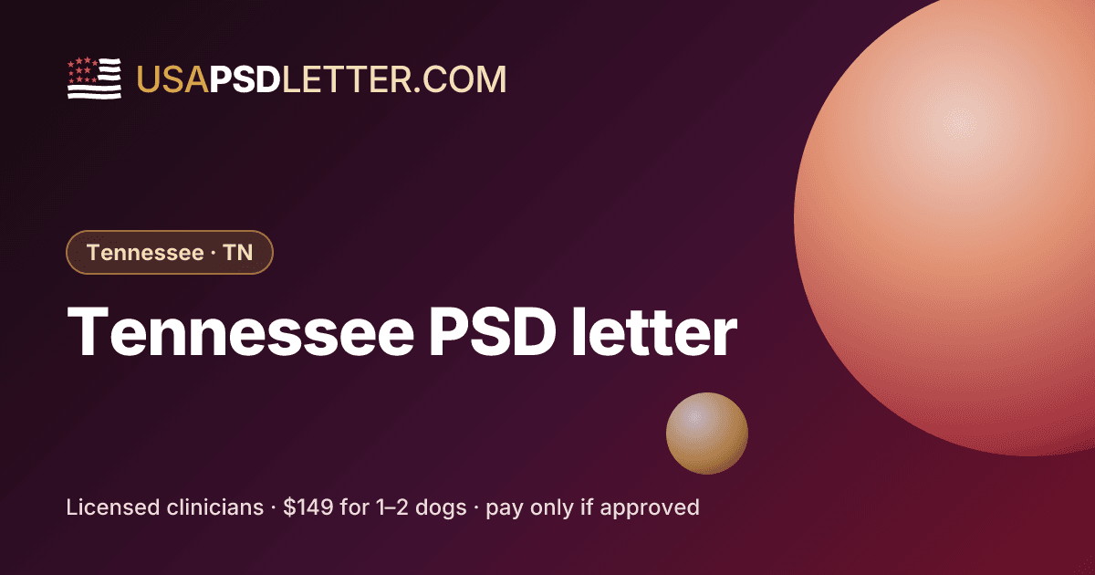 Tennessee PSD letter, usaPsdletter.com Tennessee · TN